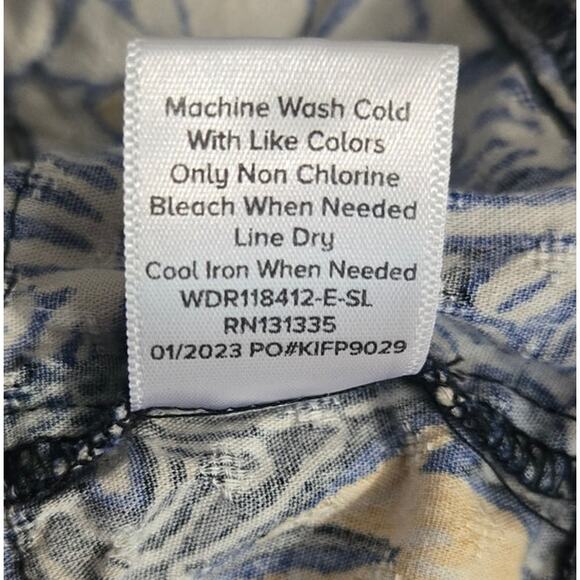 Evereve Caslon Print Ruffle Shoulder Dress Size Small - Picture 9 of 9